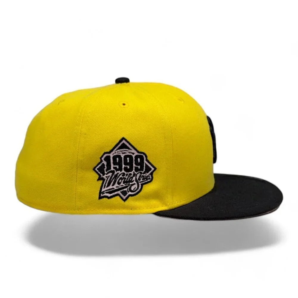 New Era New York Yankees 59FIFTY Hat Cap 1999 World Series Side Patch 7 5/8 _A1 - Picture 5 of 11